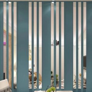 Silver Acrylic Mirror Strips Wall Stickers