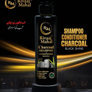Rivaaj Mahal Charcoal Shampoo + Conditioner [200ml] | Black Shine