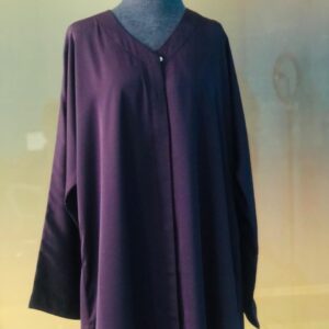 Plain Nida Fabric Abaya Maxi & Front Open