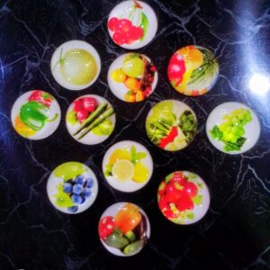 Pack of 12 Fridge Refrigerator Magnet Vegetable and Fruit