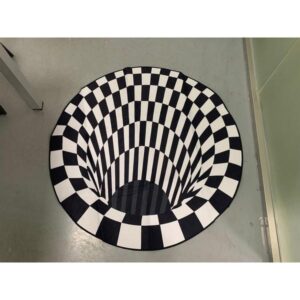 3D Optical Vortex Illusion Carpet Round Rug