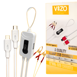 4 in-1 Charger V1000 CLAMP USB Charger | Data Charging Cable for android mobile phones