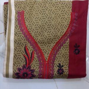 3 Pc Unstitched Lawn Suit (Replica)