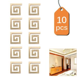 Acrylic Mirror Wall Stickers (10 Pc Set)