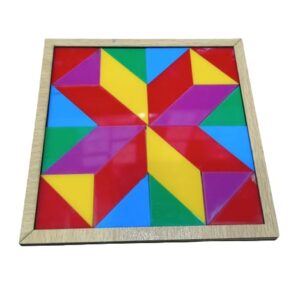 Wooden Square Puzzle - Bricks Game (Size 5x5 inch) Wooden + Acrylic Material