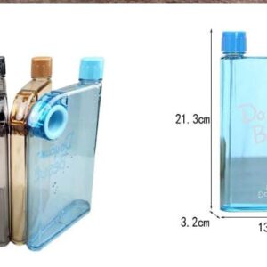 Ultra Slim Notebook Style Water Bottle - 1 Pc (Random Color)