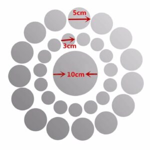 circles Acrylic mirror wall stickers