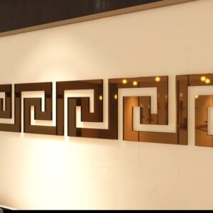 Acrylic mirror wall stickers 10 pc set 3.5 inch size approx