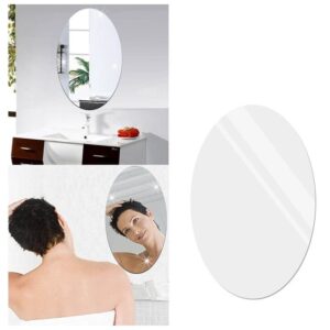 Oval Acrylic Mirror Wall Stickers Hd Acrylic Waterproof Self-adhesive Wallpaper For Home Wall Decoration.