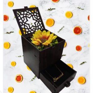 Jewelry box MDF wood material