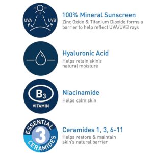 CeraVe Hydrating Mineral Sunscreen SPF 50 -75 ML - CeraVe Hydrating SunBlock