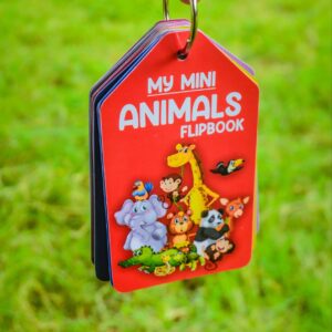 My Mini Animal Learning Flipbook | educational Cards for Kids Pre Elementory |  Baby Learning Toys Kids Gift Pre-kindergarten