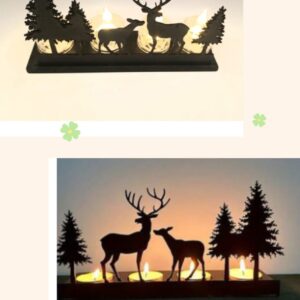 Nature art candle holder  Desktop decoration MDF wood material