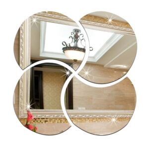 Acrylic mirror wall decoration sticker  Silver color