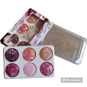 Miss Rose  HIGHLIGHT-BLUSH 6 Color