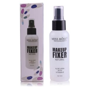 Miss Rose Makeup Fixer –  Spray With Natural Aloe Vera With Vitamin E Professional Makeup Fixer Makeup Fixer