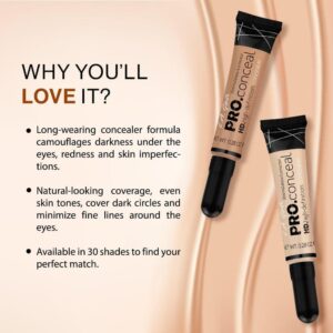 (Pack of 3) HD Pro High Coverage Concealer