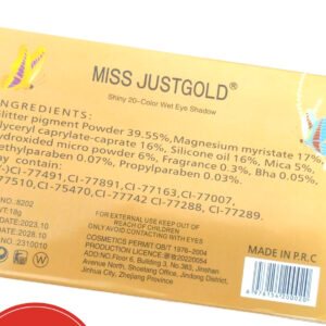 Miss JUSTGOLD 20 COLOR Eyeshadow Palette With double Headed brush & Mirror