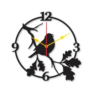 spparow dial 12x12   Wall Clock I Wall clocks for bedroom I Quartz Watch DIY Design  black color