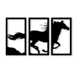 Three penel horse frame | frame Style Modern Design Decoration