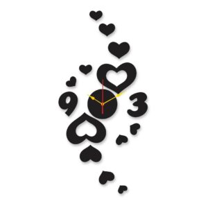 Three Nine heart  clock | clock Style Modern Design Decoration Quartz