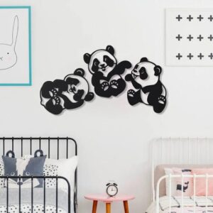 Panda Wall art Pack of three panda  Art Home Decorations