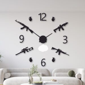 Gun digit DIY clock