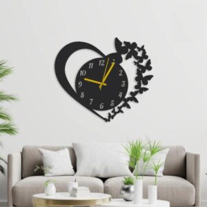 butterfly and Heart Clock DIY clock