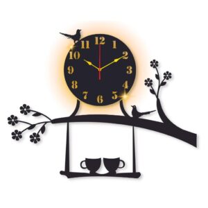 Cuptree clock with light DIY clock