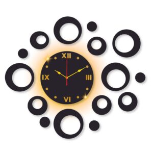 Ring clock with light DIY clock