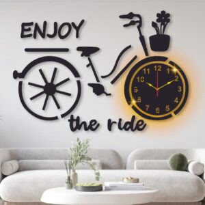 Enjoy the ride clock with light DIY clock