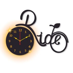 Ride clock with light DIY clock
