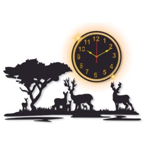 Jungle  clock with light DIY clock