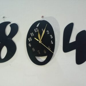 3d wall clock Wooden Wall Clock(804)