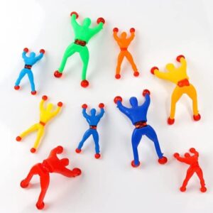 Pack Of 20 Sticky Spider Man Climbing Wall Toy For Kids Sticky Wall Climbers Spider Men Toys (Random color)