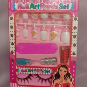 Kids Eyelashes & Nail Art Set