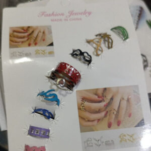 10 Pcs - Multi color ring set  Fashion Jewelry for girls & women Gift Birthday Wedding Anniversary (Random color & Design)