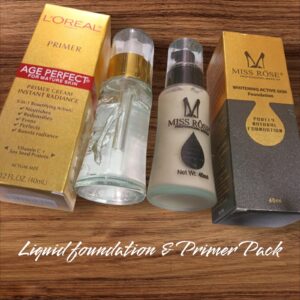 Liquid Miss rose Foundation and L'Oreal Primer Pack