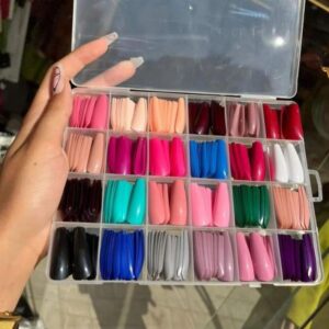 576 Pcs Artificial Fake Nails Multicolor for girls
