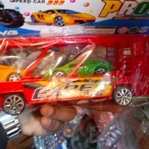 Car Carrier Long Toy Truck - Friction Powered Loader for Kids (random color)