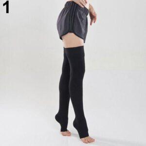 (pair ) School Uniform Dress Warm Woolen lycra Knee Warmers  half foot length (black)