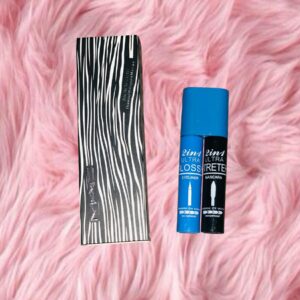 2 in 1 Waterproof Eye Lashes Mascara and Eyeliner with More Volume, Deep Black, Creamy Texture