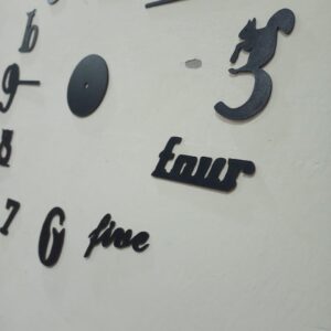 Decorative 3D Clock / DIY Clock Creative 3D Wooden wall clock for Home Decor