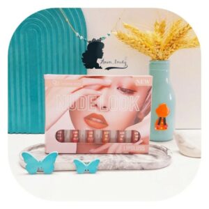 6 Pcs Nude Look High Pigment Matte Lipgloss Soft & Smooth Texture Hydrating Lipsticks (Random Color)