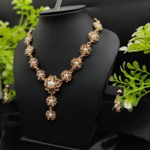 Imported Majestic Pearl Flower Necklace Set 🌸✨ | Best Quality Necklace For Girls & Women | Artificial Jewellery