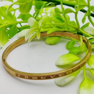 Adjustable Cartier Roman Numeral Adjustable Imported Gold Bracelet | Best Quality Artificial Bracelet For Girls & Women | Bracelet For Every Occasion | Elegant Design ✨