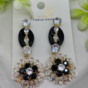 Imported Radiant Luxe Crystal Bloom Earrings – Elegance Redefined – Nickel-Free| Girls Earrings | Women Earrings | Jewellery