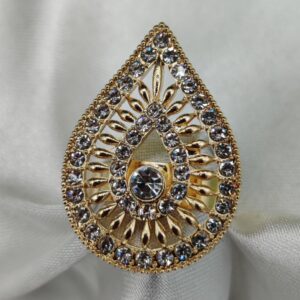 1 Piece Import Radiant Teardrop Crystal Embellished Ring | Best Quality Adjustable Ring For Girls & Women | Ring For Every Occasion