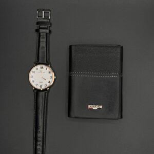 Amazing Quality Amazing Quality Leather Wallet + Free Watch Gift Premium Watch and Durable Wallet Designed To Protect Your Assets