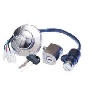 03 Pcs Lock Set For CD-70 Motorcycle  and China Bike - 3 in 1 Lock Set - Best Quality Lock Set For Bike